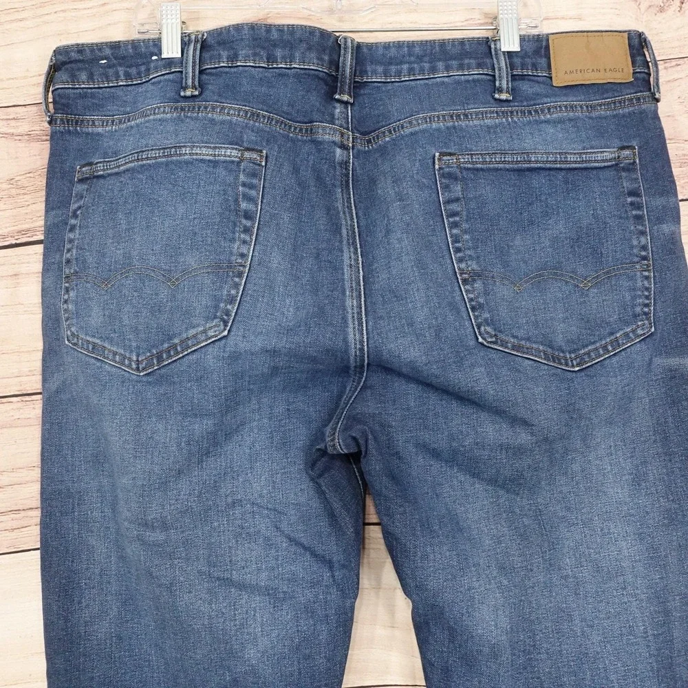American Eagle Jeans Mens 40x32 Blue Original Straight Airflex+ Denim Pants